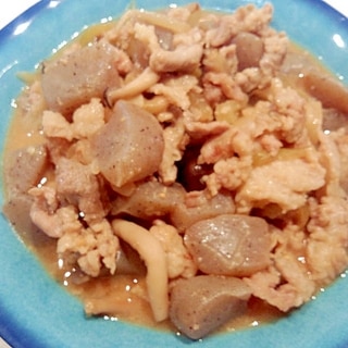 豚肉とこんにゃくとしめじのハニー味噌生姜＆わさび煮